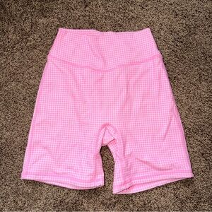 BuffBunny Pink Checkered Shorts
